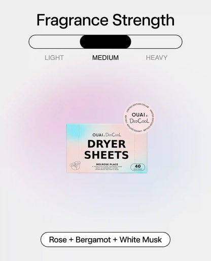 DedCool x OUAI Melrose Place Dryer Sheets