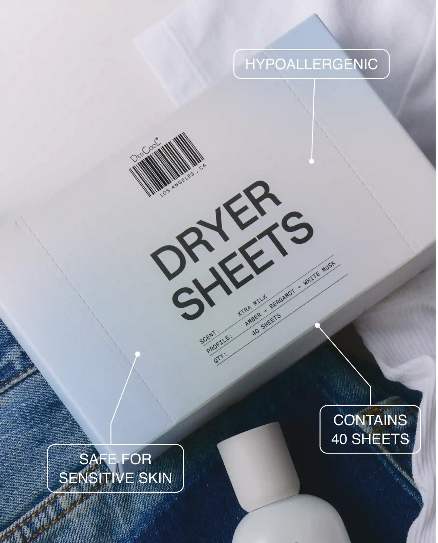 Dryer Sheets in Xtra Milk