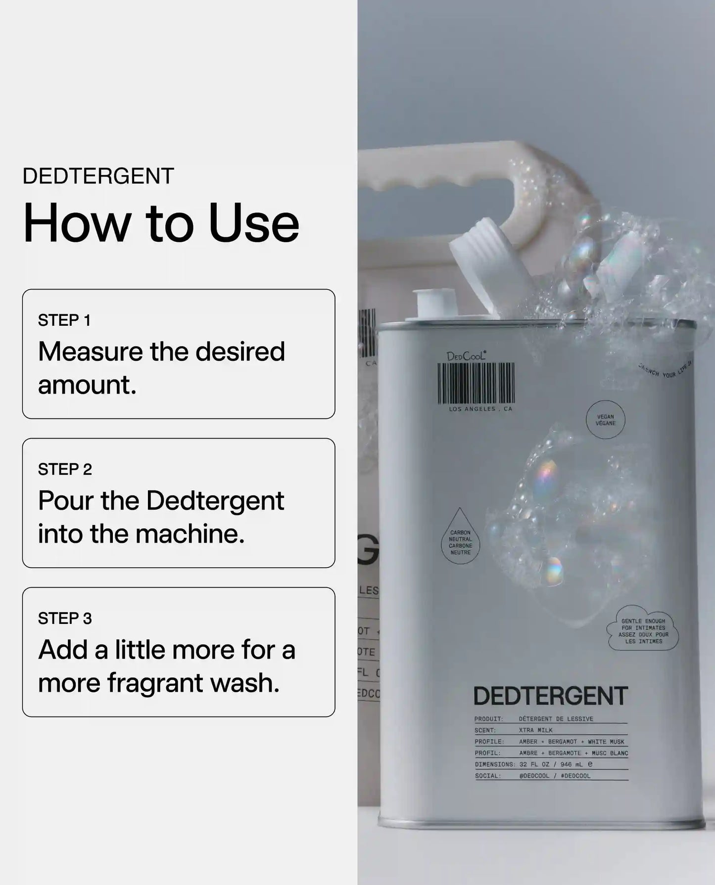 Dedtergent in Xtra Milk