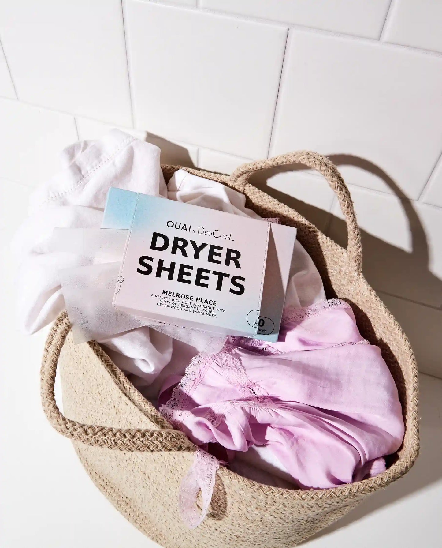 DedCool x OUAI Melrose Place Dryer Sheets
