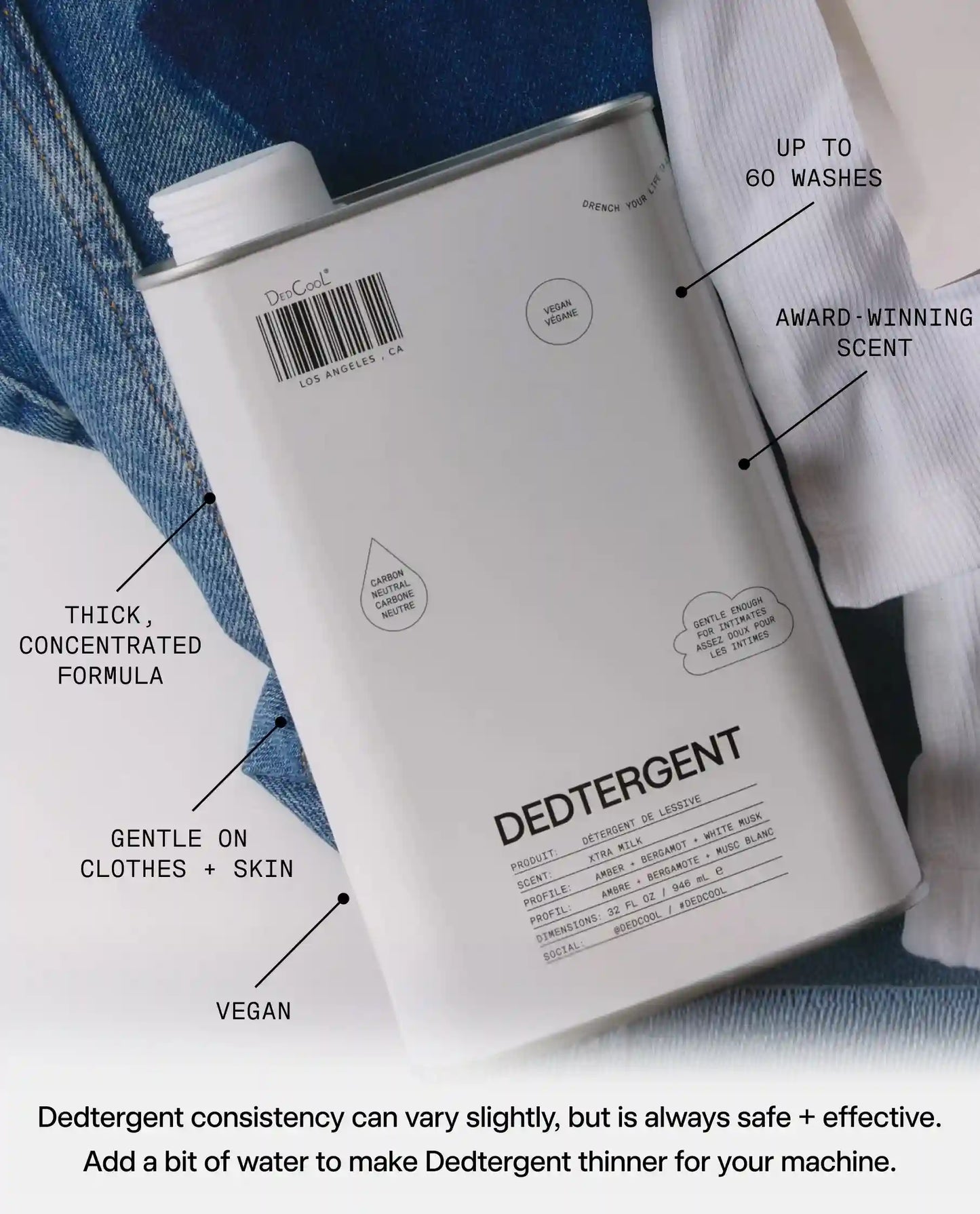 Dedtergent in Xtra Milk